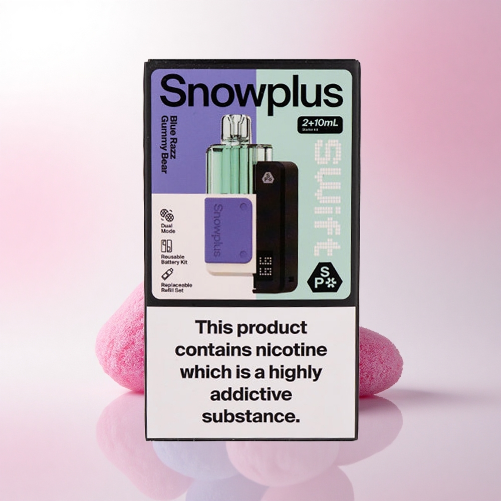 Snowplus Swift 5000 Puffs Blue Razz Gummy Bear Dual Mesh 1000mAh 2% Nicotine