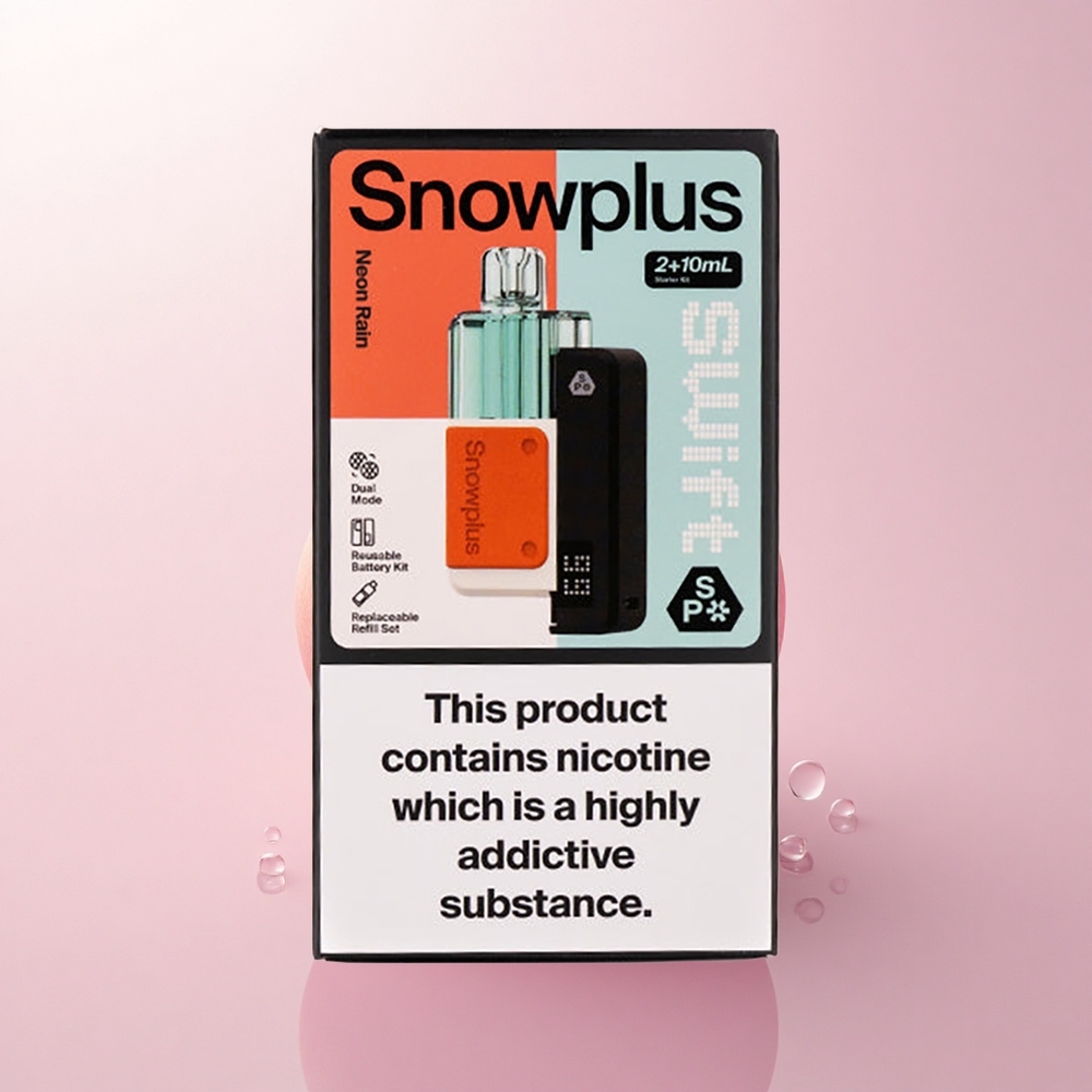 Snowplus Swift 5000 Puffs Neon Rain Dual Mesh 1000mAh 2% Nicotine