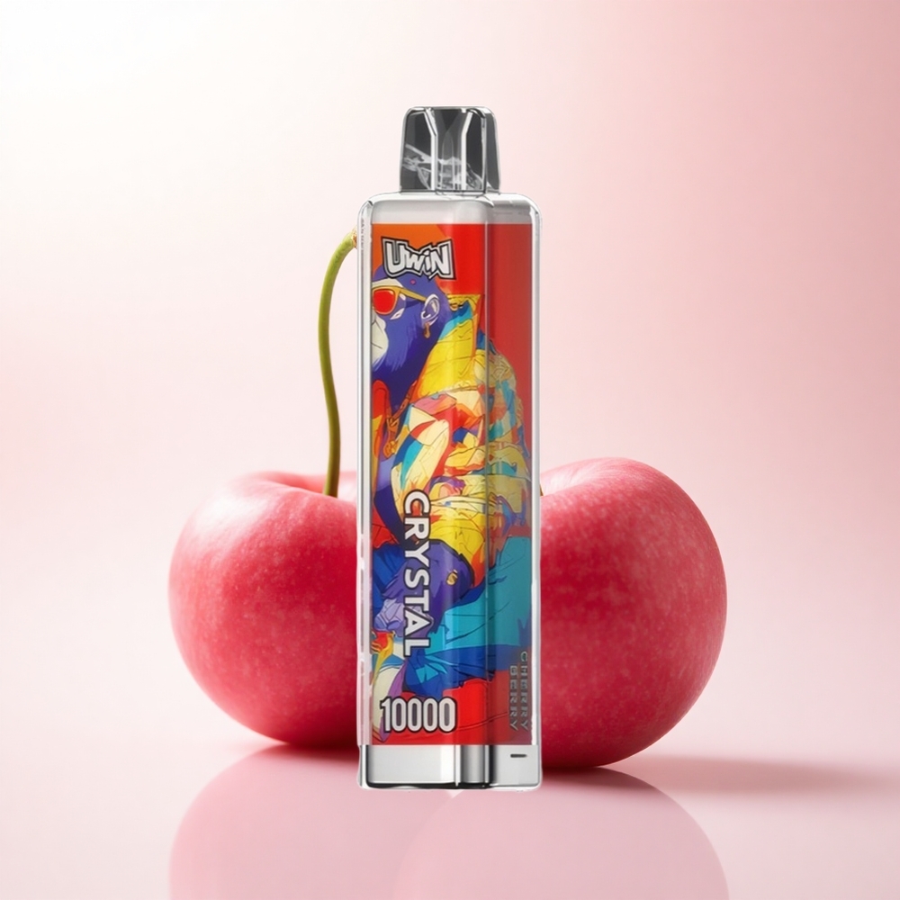 Uwin Crystal 10000 Puffs Cherry Berry RGB 18ml 5% Nicotine 650mAh