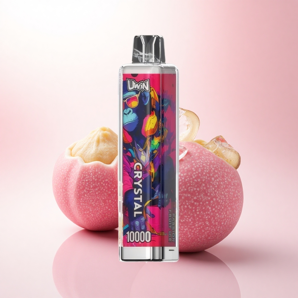 Uwin Crystal 10000 Puffs Passion Fruit Ice with 5% Nicotine and RGB Lights