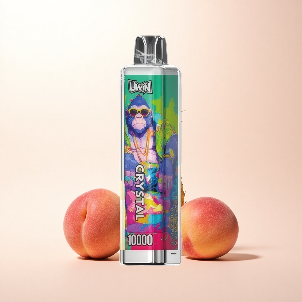 Uwin Crystal 10000 Puffs Peach Mango Pineapple RGB 650mAh 0% Nicotine