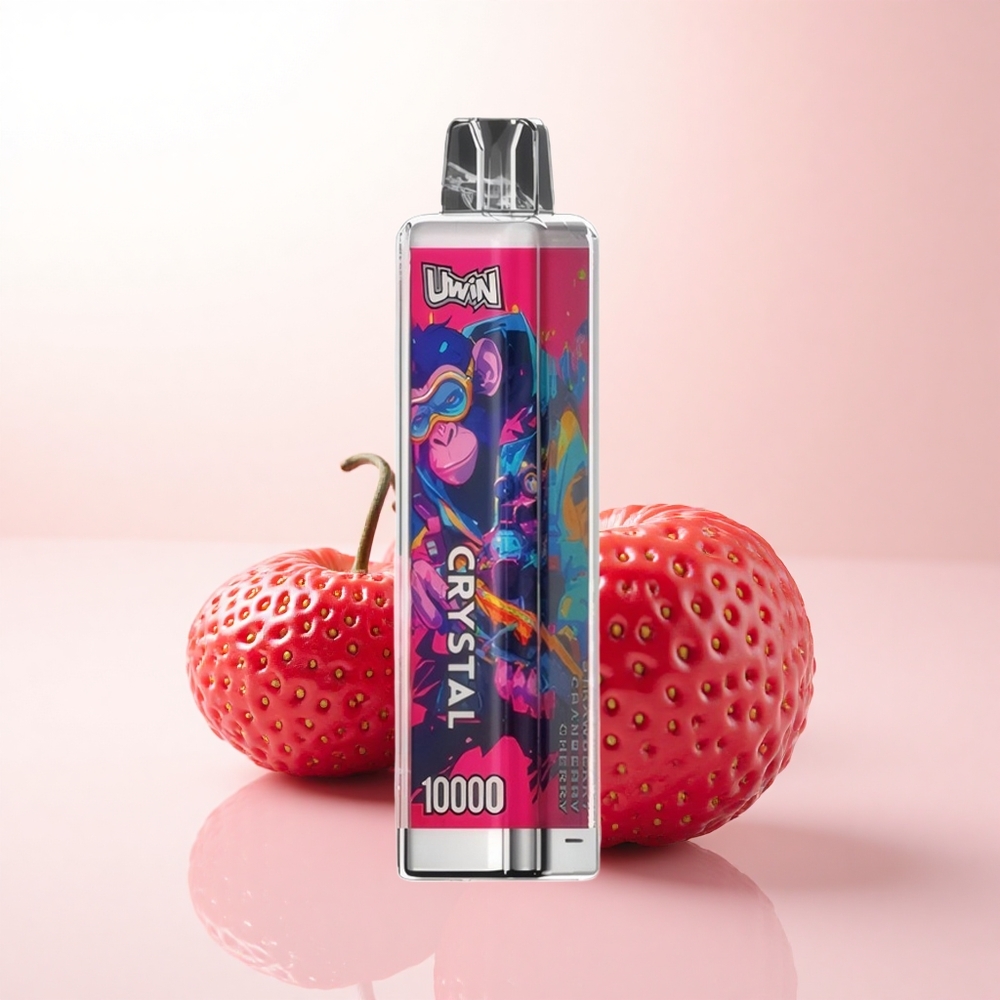 Uwin Crystal 10000 Puffs Strawberry Cranberry Cherry RGB 650mAh 18ml