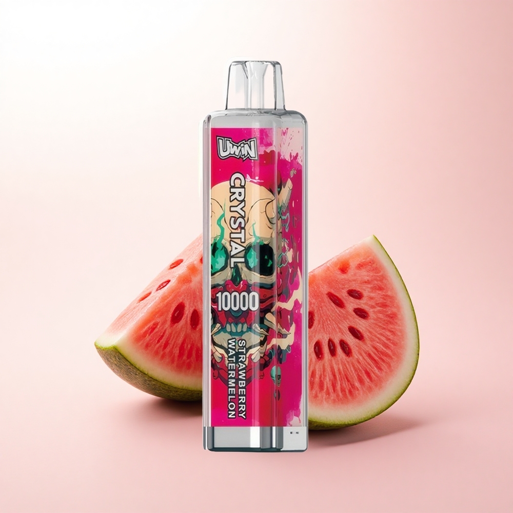 Uwin Crystal 10000 Puffs Strawberry Watermelon RGB Type-C 650mAh 18ml 0.8 Ohm