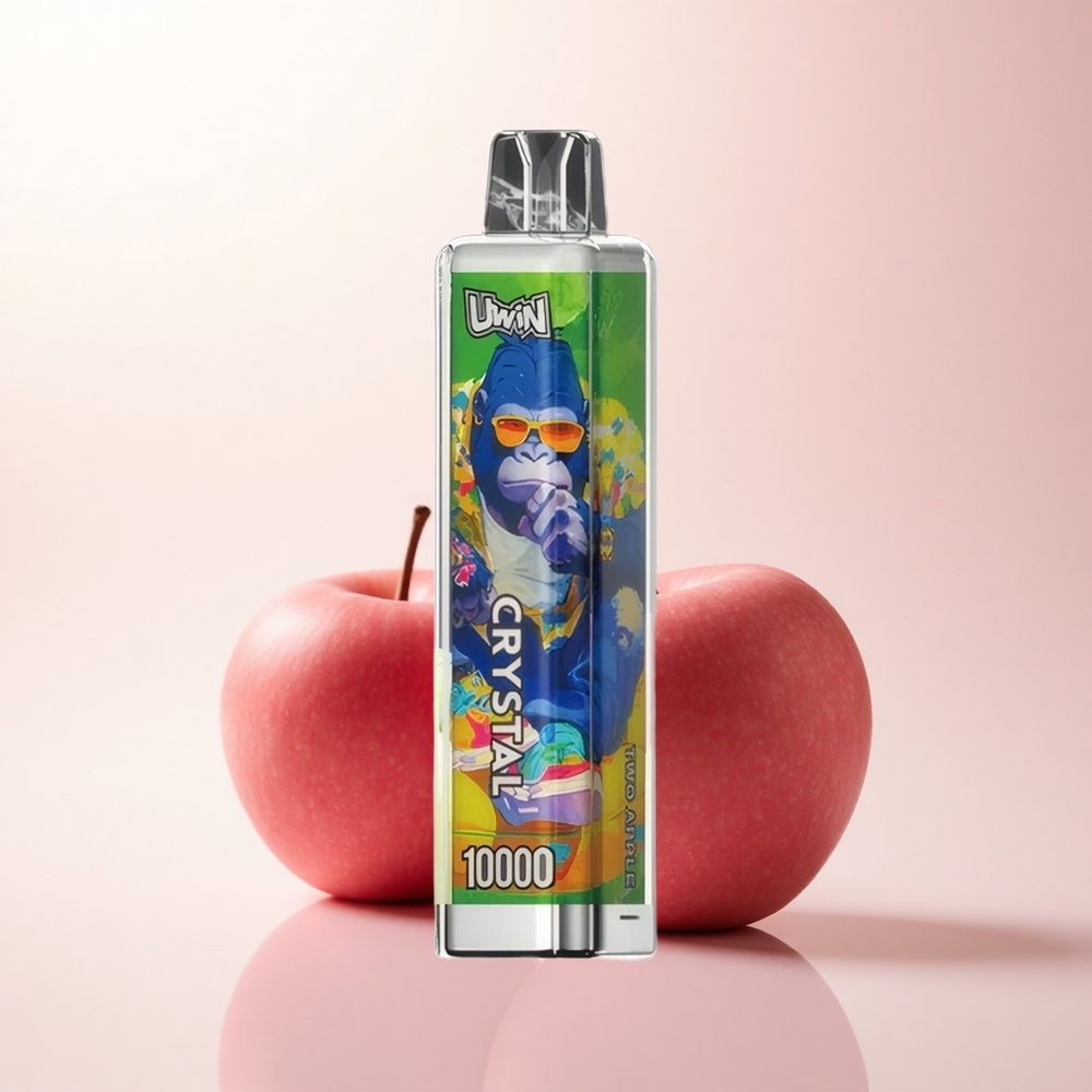 Uwin Crystal 10000 Puffs Two Apple RGB 18ml 650mAh