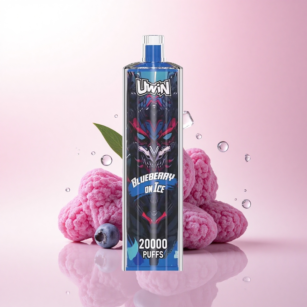 Uwin Shisha Hookah Crystal 20000 Puffs Blueberry On Ice 0% Nicotine 650mAh Mesh Coil
