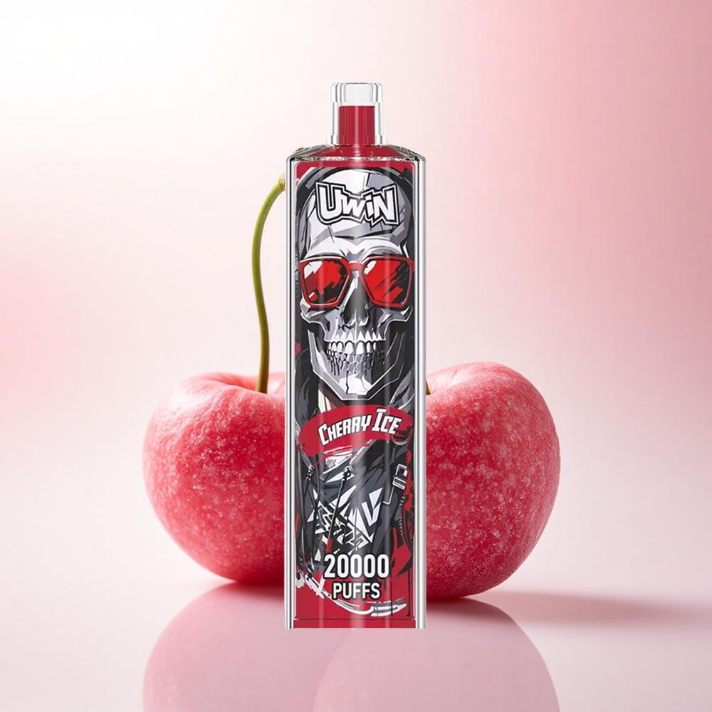 Uwin Shisha Hookah Crystal 20000 Puffs Cherry Ice Mesh Coil 650mAh