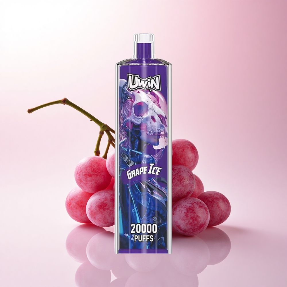 Uwin Shisha Hookah Crystal 20000 Puffs Grape Ice 0% Nicotine 650mAh Mesh Coil