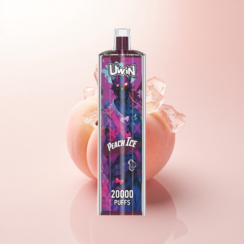 Uwin Shisha Hookah Crystal 20000 Puffs Peach Ice Mesh Coil 650mAh