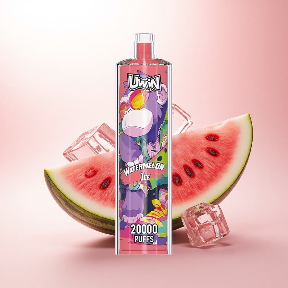 Uwin Shisha Hookah Crystal 20000 Puffs Watermelon Ice 0% Nicotine 22ml 650mAh