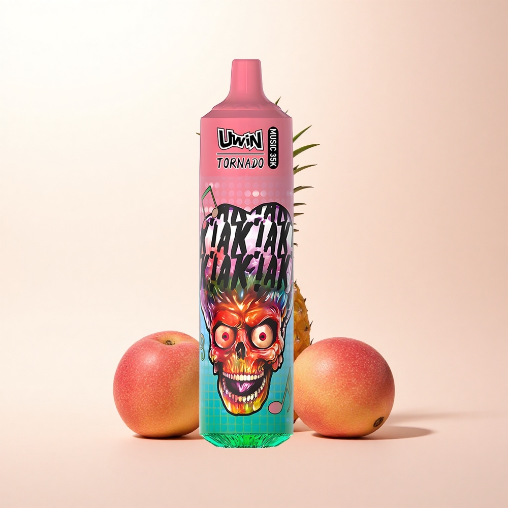 Uwin Tornado 35K Music Puffs Peachy Mango Pineapple 5% Nicotine 600mAh
