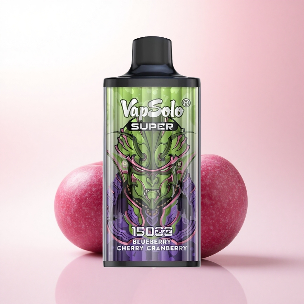 Vapsolo Super 15000 Puffs Blueberry Cherry Cranberry 40ml 850mAh