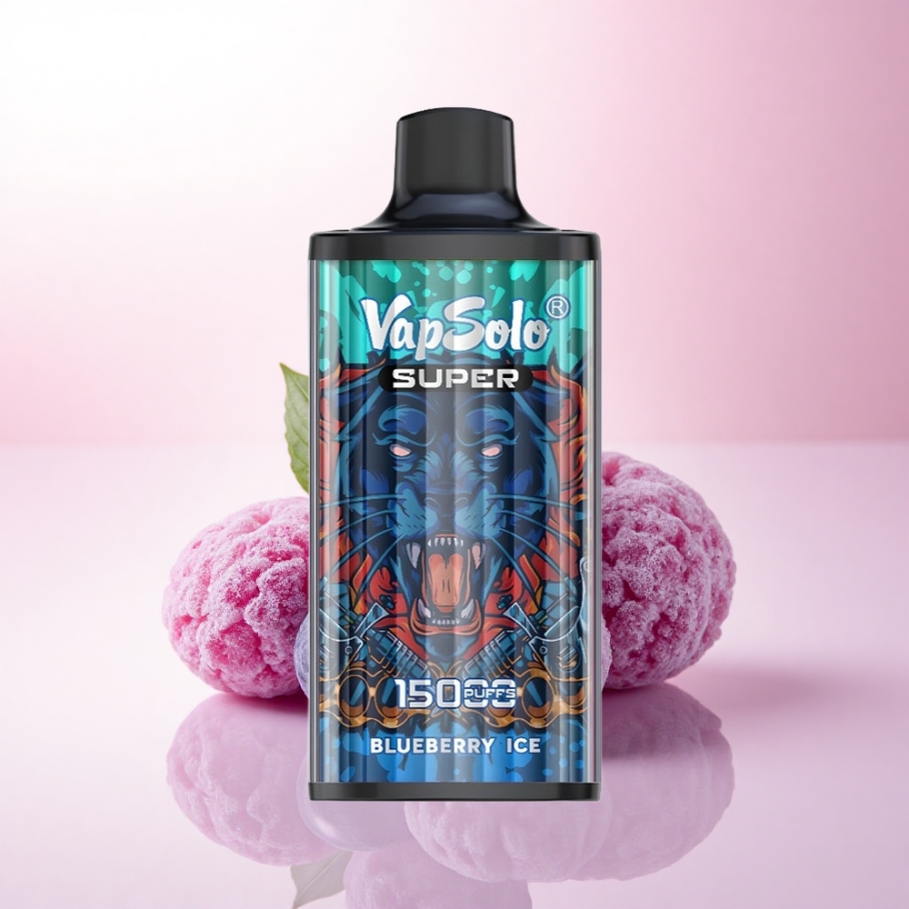 Vapsolo Super 15000 Puffs Blueberry Ice 40ml 850mAh