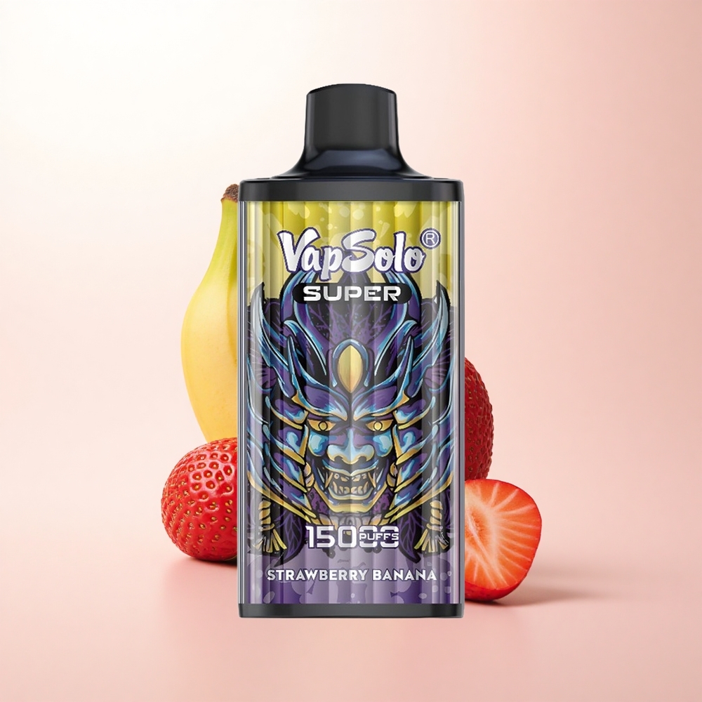 Vapsolo Super 15000 Puffs Strawberry Banana 40ml 850mAh Type-C