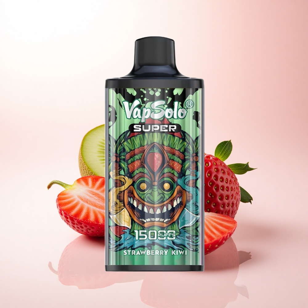 Vapsolo Super 15000 Puffs Strawberry Kiwi 40ml 20mg Nicotine 850mAh