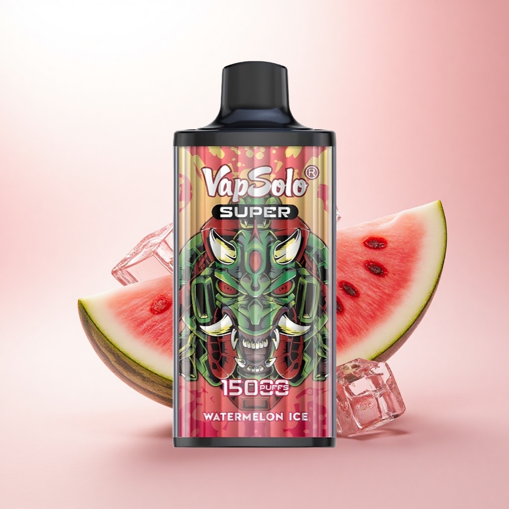 Vapsolo Super 15000 Puffs Watermelon Ice 40ml 50mg Nicotine 850mAh