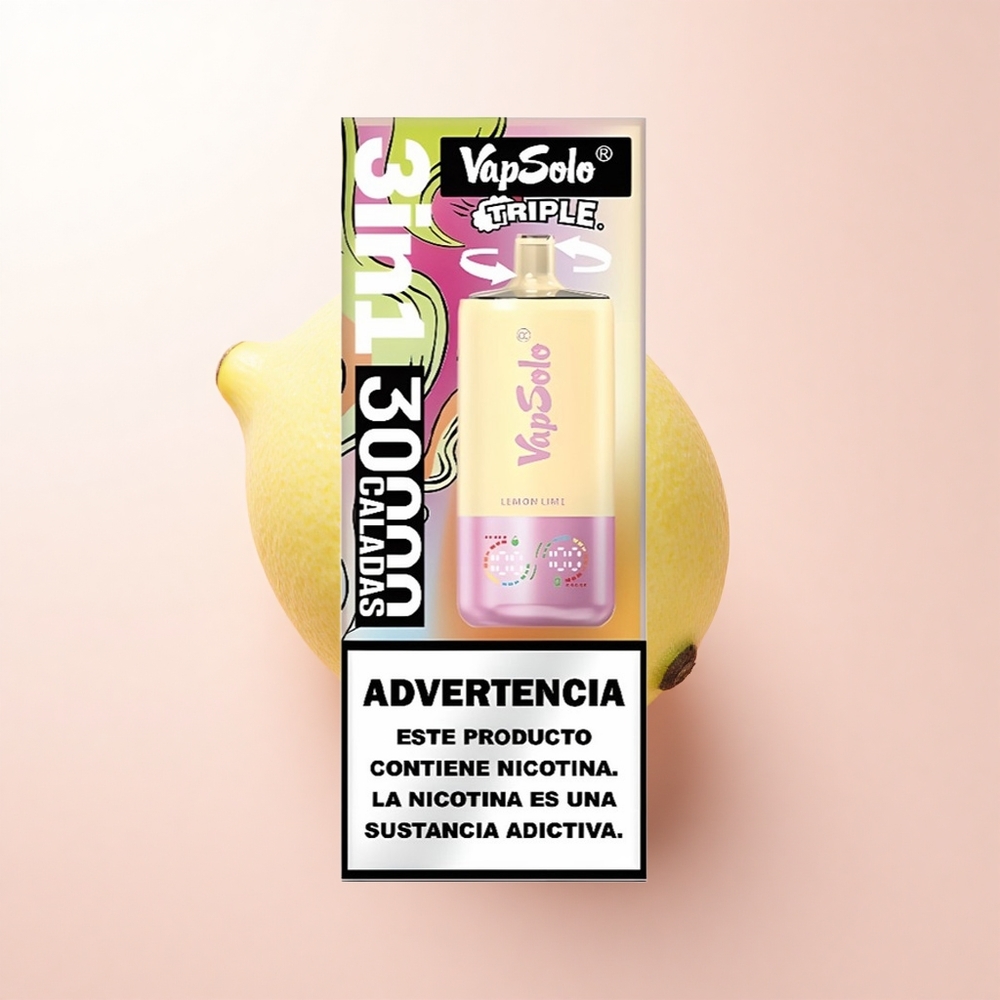 Vapsolo Triple 30000 Puffs Lime Twist 40ml 20mg Nicotine Type-C