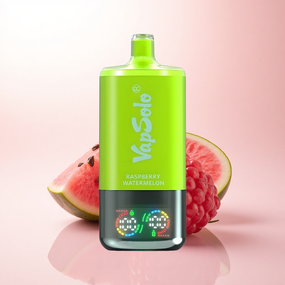 Vapsolo Triple 30000 Puffs Raspberry Watermelon 40ml Type-C 20mg Nicotine