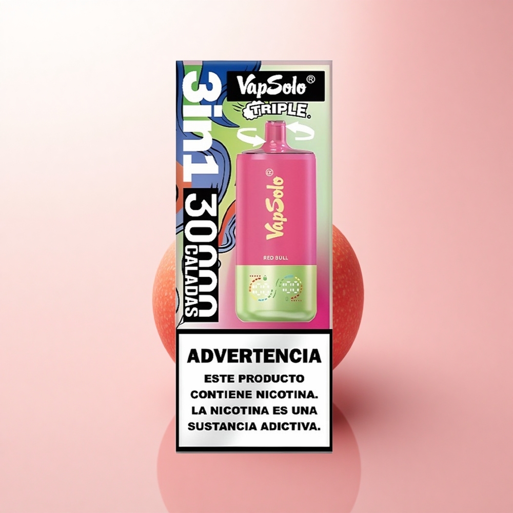 Vapsolo Triple 30000 Puffs Red Bull Triple 40ml 20mg Nicotine Type-C