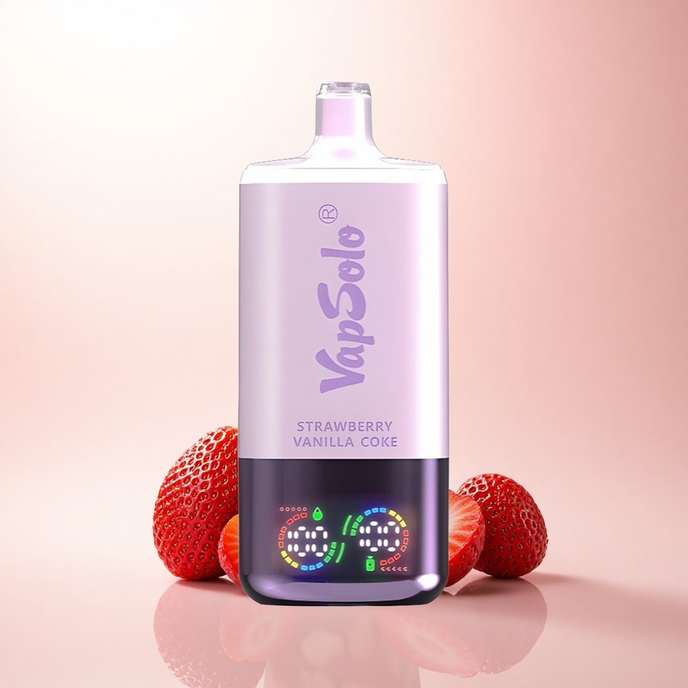 Vapsolo Triple 30000 Puffs Strawberry Vanilla Coke 40ml Type-C Triple Tank Nicotine 20mg/50mg