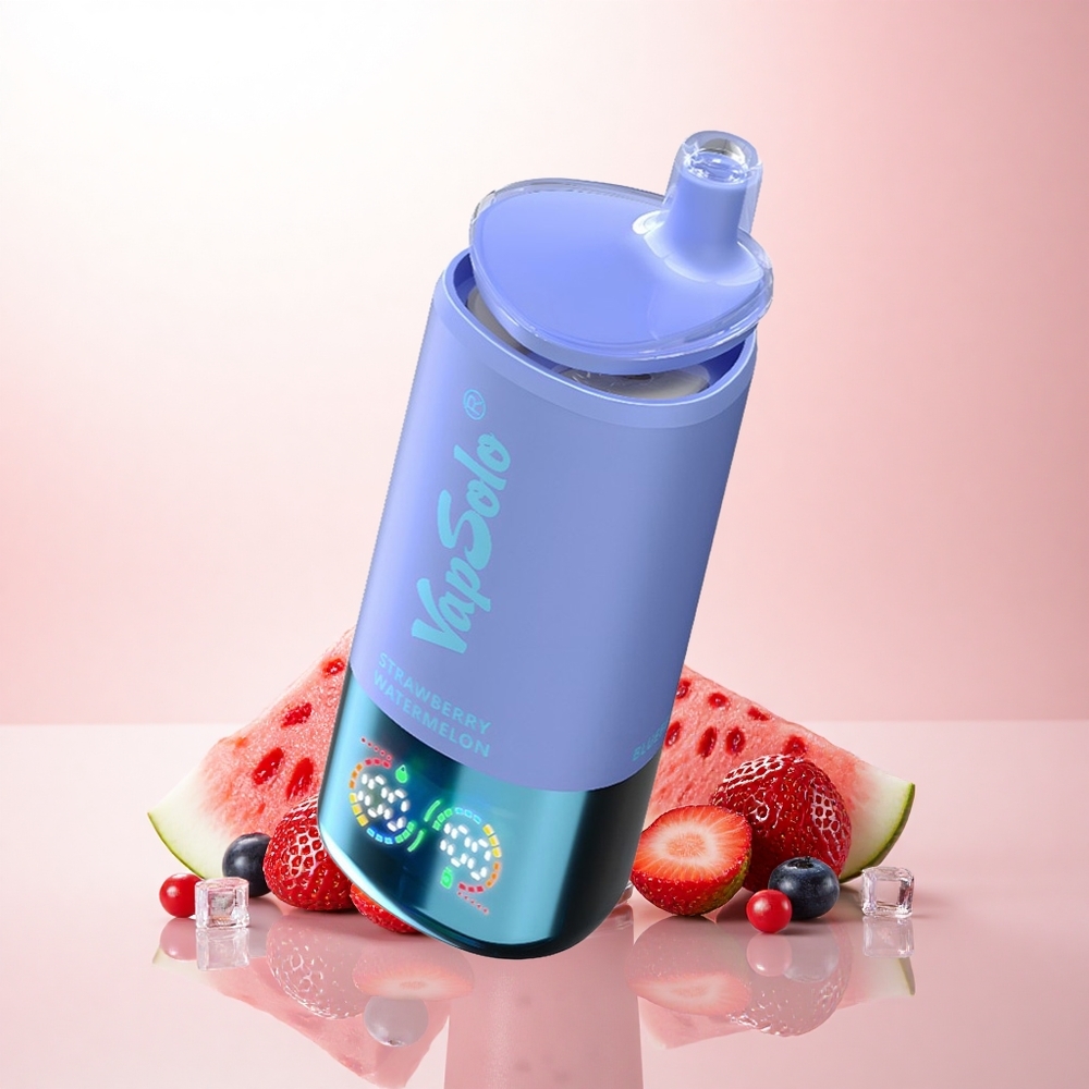 Vapsolo Triple 30000 Puffs Strawberry Watermelon & Blueberry Ice with 40ml E-Liquid and 20mg Nicotine