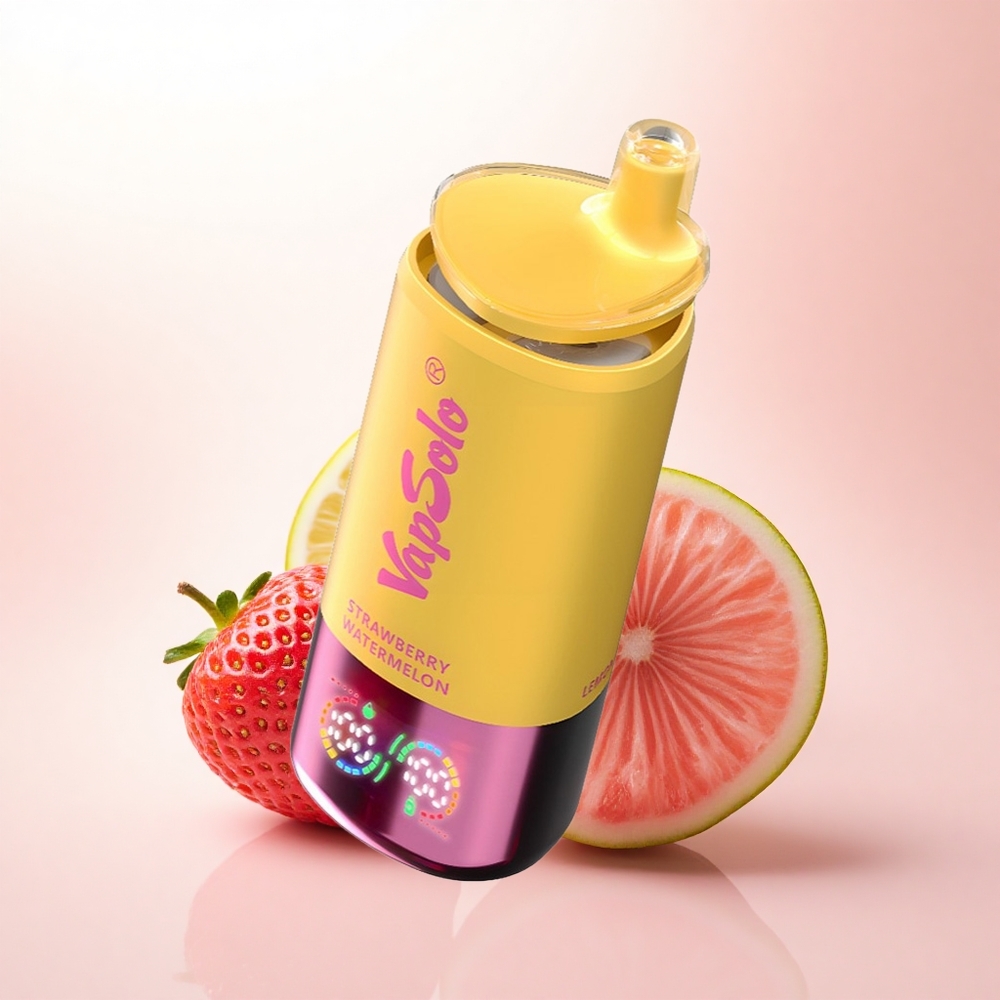Vapsolo Triple 30000 Puffs Strawberry Watermelon & Lemon Peach with 40ml E-Liquid and 20mg Nicotine