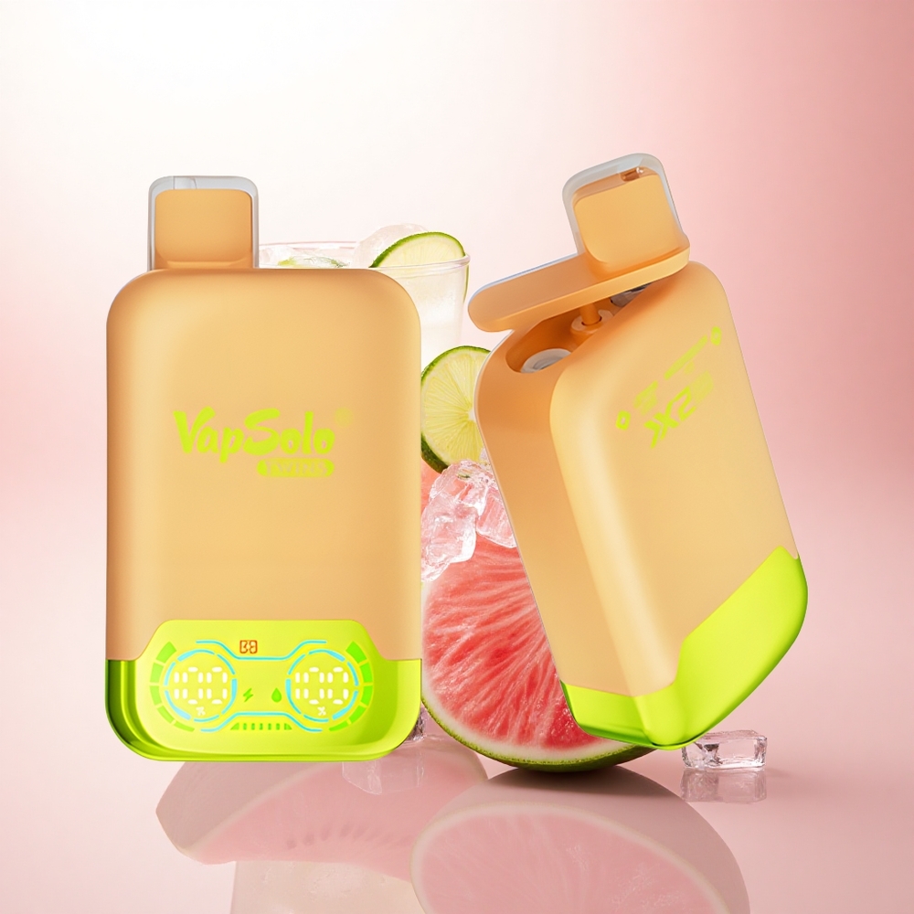 Vapsolo Twins 20000 Puffs Lemon Lime & Watermelon Ice with 40ml E-Liquid and Type-C Charging