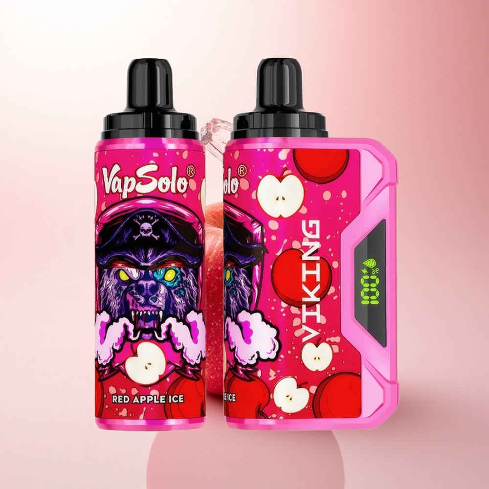 VapSolo VIKING 12000 Puffs Red Apple Ice 22ml Nicotine 20mg/ml