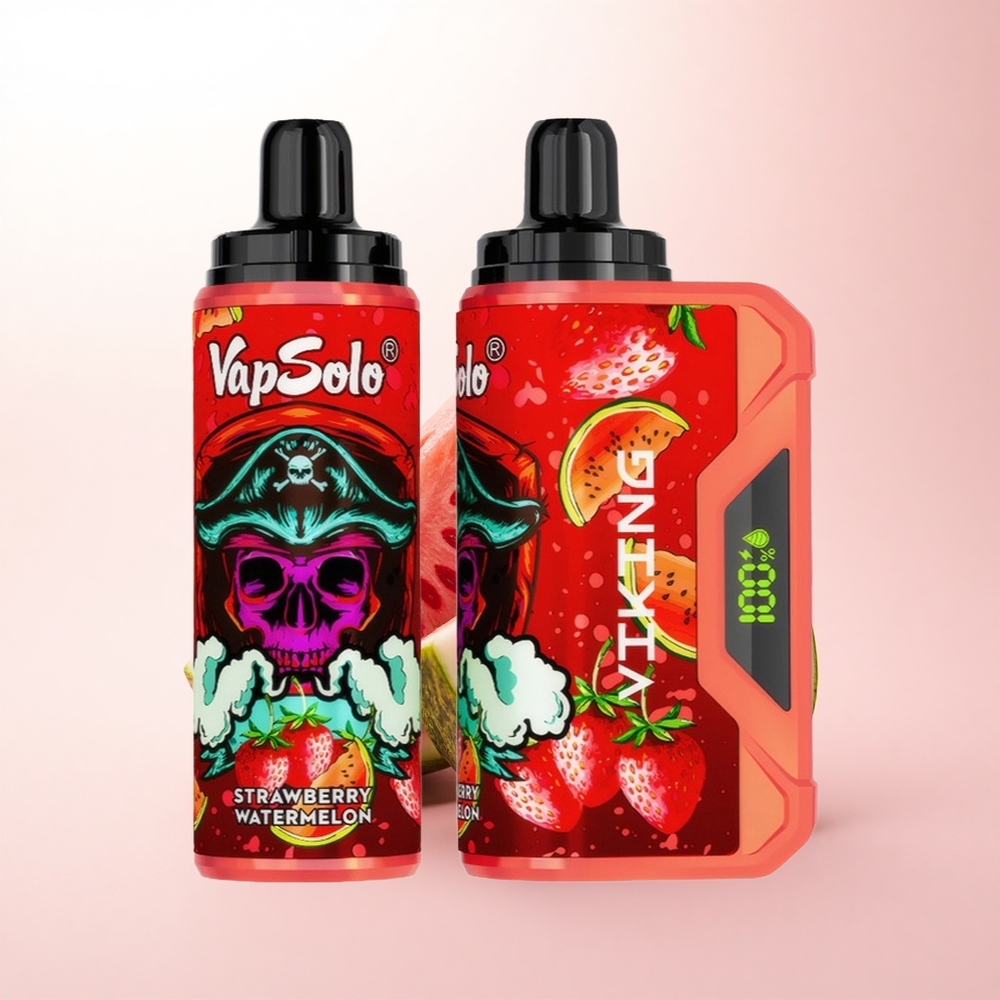 VapSolo VIKING 12000 Puffs Strawberry Watermelon 22ml Nicotine Disposable Vape