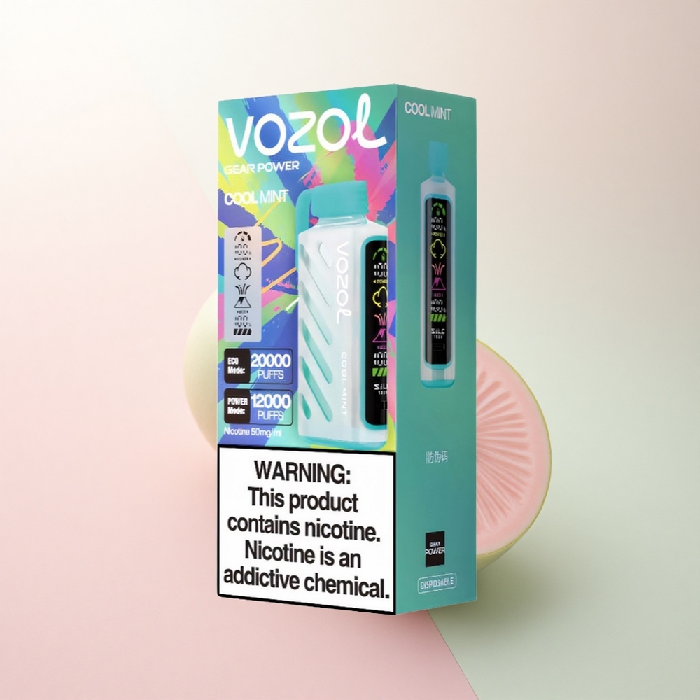 VOZOL Gear Power 20000 Puffs Cool Mint Dual Mesh 20mL Nicotine
