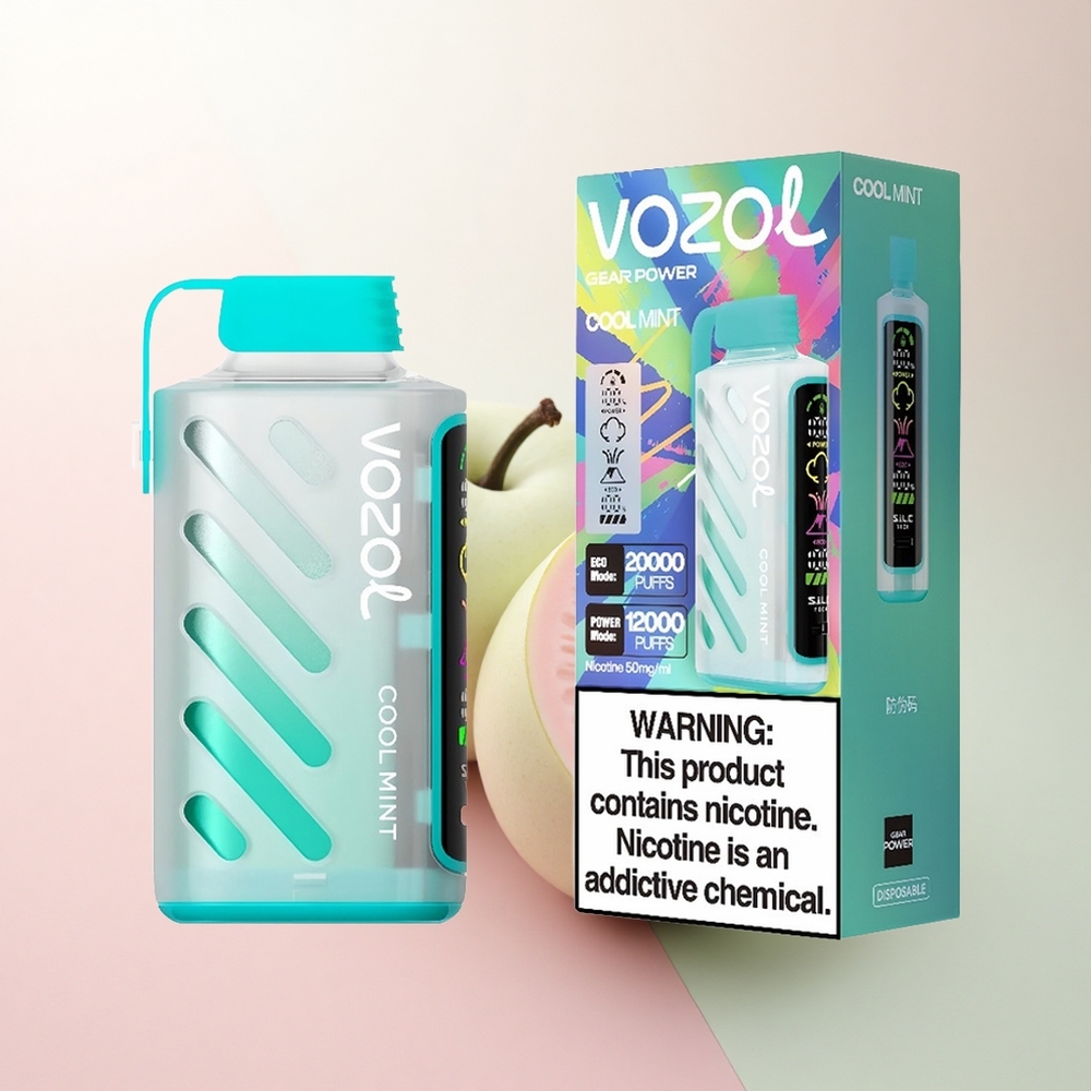 VOZOL Gear Power 20000 Puffs Cool Mint Dual Mesh 20mL Nicotine