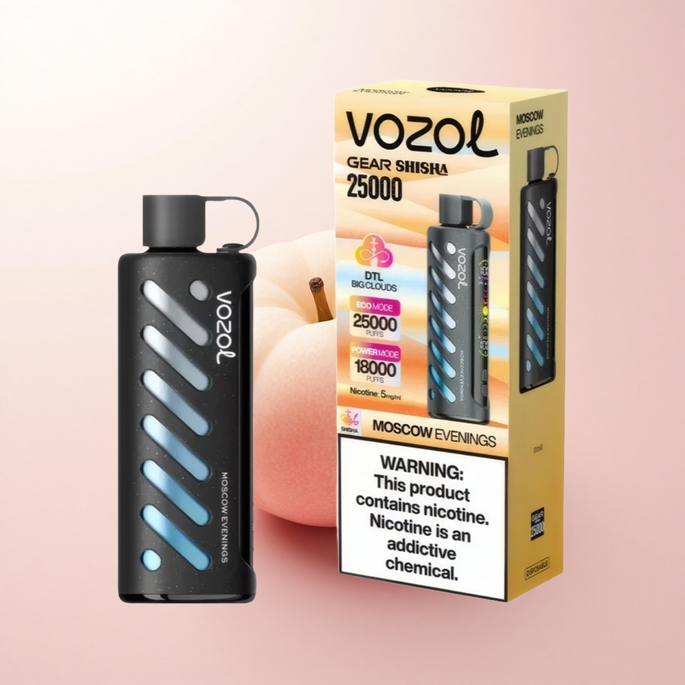 VOZOL Gear Shisha 25000 Puffs Moscow Evenings Dual Mesh 5mg Nicotine 1000mAh