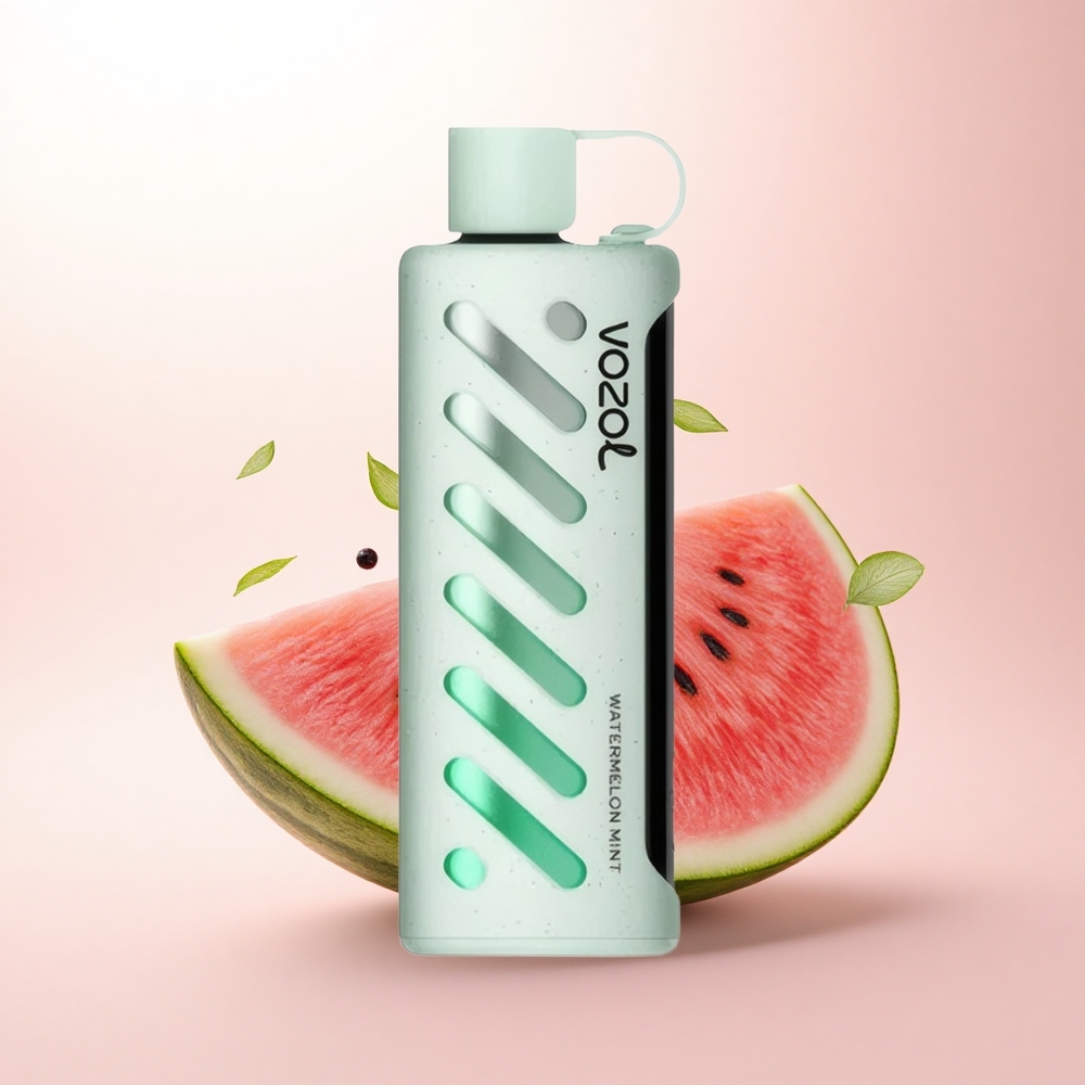 VOZOL Gear Shisha 25000 Puffs Watermelon Mint Dual Mesh 5mg Nicotine