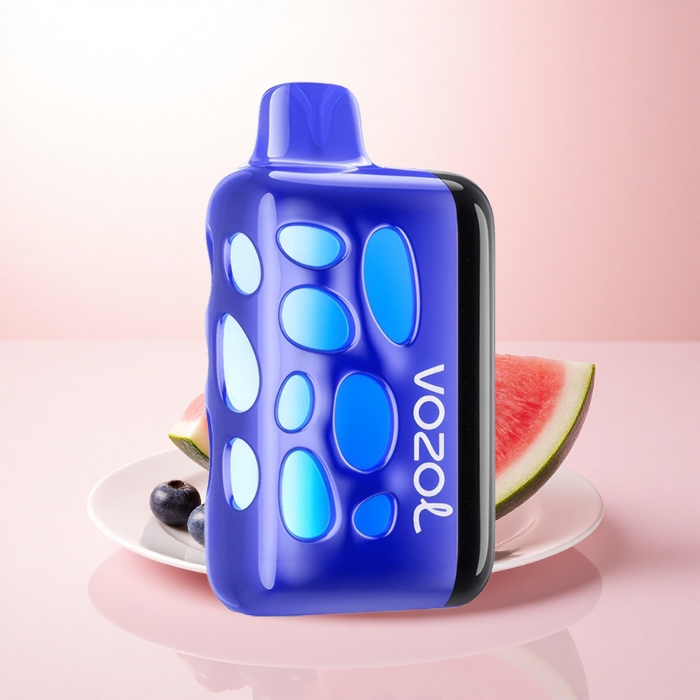 VOZOL RAVE 40000 Puffs Blueberry Watermelon Glow 1000mAh Beat-Synced