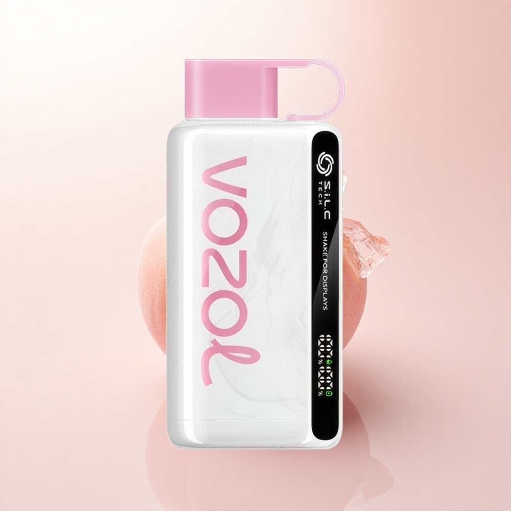 VOZOL STAR 9000/12000 Puffs Peach Ice Recycled Plastic 650mAh